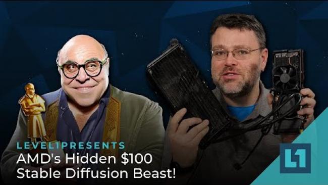 Embedded thumbnail for AMD&amp;#039;s Hidden $100 Stable Diffusion Beast!