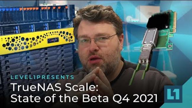 Embedded thumbnail for TrueNas Scale: State of the Beta Q4 2021