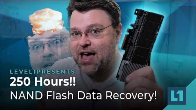 Embedded thumbnail for 250 Hours!! NAND Flash Data Recovery!