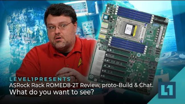 Embedded thumbnail for ASRock Rack ROMED8-2T Review, proto-Build &amp;amp; Chat. What do you want to see?