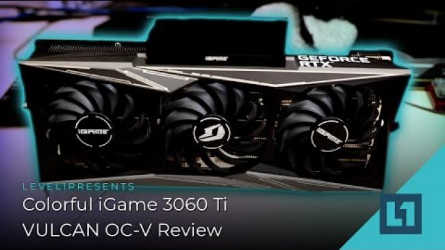 Embedded thumbnail for Colorful iGame 3060 Ti  VULCAN OC-V Review