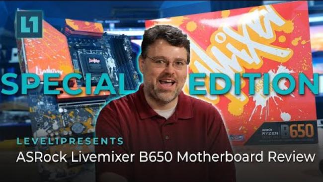 Embedded thumbnail for ASRock Livemixer B650 Motherboard Review (Special Edition)