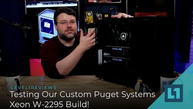 Embedded thumbnail for Testing Our Custom Xeon W-2295 Build From Puget Systems!