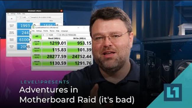 Embedded thumbnail for Adventures in Motherboard Raid (it&amp;#039;s bad)