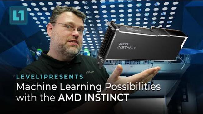 Embedded thumbnail for 2u Server Machine Learning Possibilities with the AMD INSTINCT