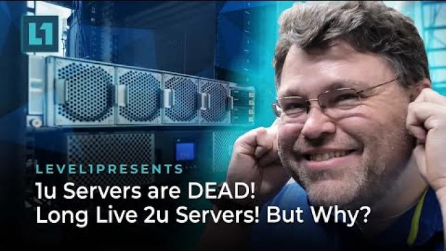 Embedded thumbnail for 1u Servers are DEAD! Long Live 2u Servers! But Why? -Ft. Supermicro AS -2114GT-DNR